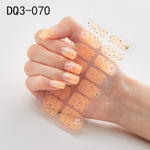 Load image into Gallery viewer, 14pcs/sheet Glitter Gradient Color Nail Stickers Nail Wraps Full Cover Nail Polish Sticker DIY Self-Adhesive Nail Art Decoration
