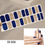 Load image into Gallery viewer, 1 Sheet Glitter Series Powder Sequins Fashion Nail Art Stickers Collection Manicure DIY Nail Polish Strips Wraps for Party Decor
