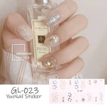 Load image into Gallery viewer, 1 Sheet Glitter Series Powder Sequins Fashion Nail Art Stickers Collection Manicure DIY Nail Polish Strips Wraps for Party Decor
