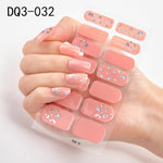 Load image into Gallery viewer, 14pcs/sheet Glitter Gradient Color Nail Stickers Nail Wraps Full Cover Nail Polish Sticker DIY Self-Adhesive Nail Art Decoration
