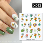 Load image into Gallery viewer, 1 Sheet 3D Floral Nail Sticker Adhesive Plants Colorful Beautiful Flowers Nail Transfer Sticker Decals Nail Art Decoration
