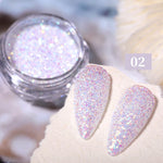 Load image into Gallery viewer, 1 Box Hot Sale Iridescent Nail Powders Shiny Nail Glitters Dust Decorations For Nail Art Chrome Pigment DIY Accessories
