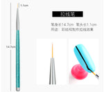 Load image into Gallery viewer, 3 Sets of nail brushes  Nail brushes Drawing lines UV gel brushes grid pens Nail decoration Manicure Accessories
