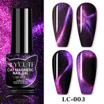 Load image into Gallery viewer, LILYCUTE 7ml 9D Reflective Cat Magnetic Gel Nail Polish Glitter Vernis Semi Permanent Soak Off Magnetic UV Gel Nail Art Gel
