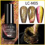 Load image into Gallery viewer, LILYCUTE 7ML 9D Cat Magnetic Gel Polish Set Semi Permanent Soak Off UV LED Glitter Nails Magnet Stick Black Gel Needed
