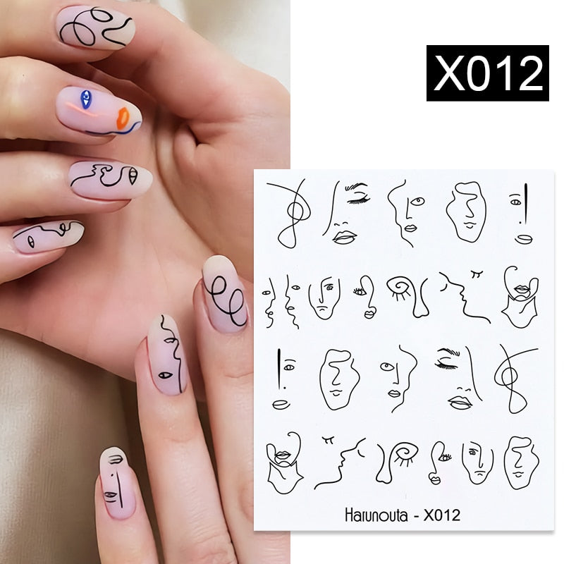 1 Sheet 3D Floral Nail Sticker Adhesive Plants Colorful Beautiful Flowers Nail Transfer Sticker Decals Nail Art Decoration