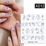 Load image into Gallery viewer, 1 Sheet 3D Floral Nail Sticker Adhesive Plants Colorful Beautiful Flowers Nail Transfer Sticker Decals Nail Art Decoration
