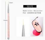 Load image into Gallery viewer, 3 Sets of nail brushes  Nail brushes Drawing lines UV gel brushes grid pens Nail decoration Manicure Accessories
