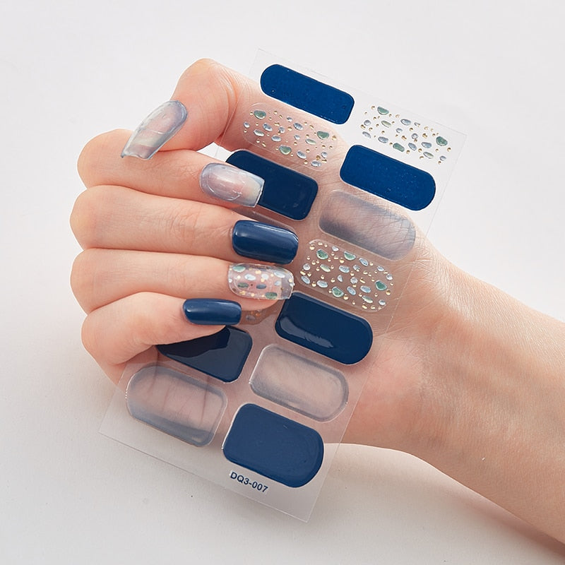 Two Sorts 0f Nail Stickers Glitter Series Novidades Designer Nail Decals Nails Art Decoration Nailart Sticker Nail Strips