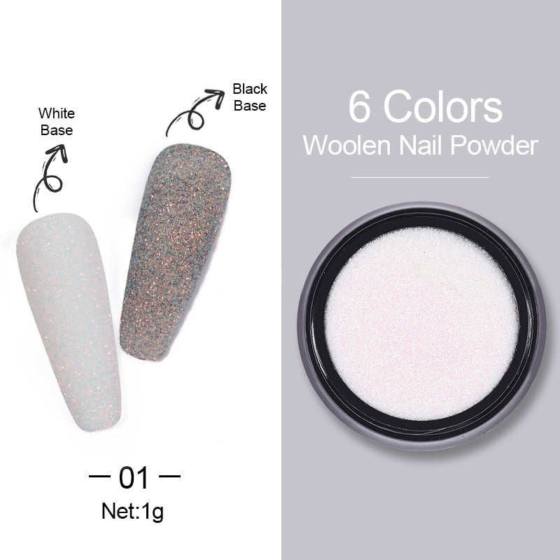 1 Box Hot Sale Iridescent Nail Powders Shiny Nail Glitters Dust Decorations For Nail Art Chrome Pigment DIY Accessories