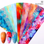 Load image into Gallery viewer, 10 Sheets Nail Transfer Foil Marble Nail Art Stickers Retro Pattern Nail Art Decals DIY Nails Accessories 4*100cm
