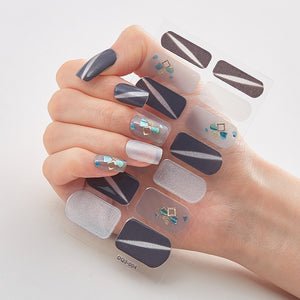 Two Sorts 0f Nail Stickers Glitter Series Novidades Designer Nail Decals Nails Art Decoration Nailart Sticker Nail Strips