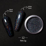 Load image into Gallery viewer, 1 Box Hot Sale Iridescent Nail Powders Shiny Nail Glitters Dust Decorations For Nail Art Chrome Pigment DIY Accessories
