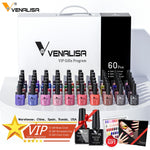 Load image into Gallery viewer, New 60 Fashion Color Venalisa Gel Polish Varnish Color Gel Polish For Nail Art Design Nail Gel Nail Salon Used Nail Gel Kit
