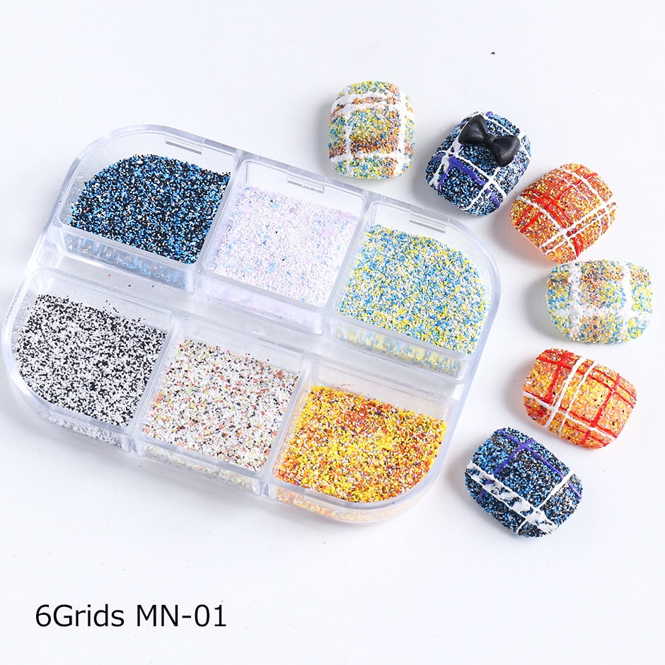 Sparkly Foil Nails Sequins Irregular Aluminum Gold Red Summer Design Set Nail Glitter Flakes Gel DIY Manicure Accessories CH950