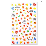 Load image into Gallery viewer, 1 Sheet 3D Floral Nail Sticker Adhesive Plants Colorful Beautiful Flowers Nail Transfer Sticker Decals Nail Art Decoration
