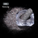 Load image into Gallery viewer, 1 Box Hot Sale Iridescent Nail Powders Shiny Nail Glitters Dust Decorations For Nail Art Chrome Pigment DIY Accessories
