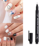 Load image into Gallery viewer, 1pcs Nail Art Graffiti Pen Black Color UV Gel Polish Design Dot Painting Detailing Pen Brushes DIY Nail Art Adorn Tools
