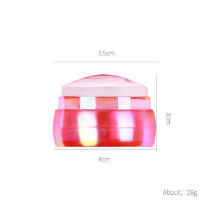 French Nail Template Transparent Silicone Nail Stamps Mold Stamping Template Scraper Transfer Hot Stamping Decal Nail Tool Set