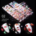 Load image into Gallery viewer, 10 Sheets Nail Transfer Foil Marble Nail Art Stickers Retro Pattern Nail Art Decals DIY Nails Accessories 4*100cm
