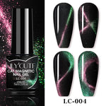 Load image into Gallery viewer, LILYCUTE 7ml 9D Reflective Cat Magnetic Gel Nail Polish Glitter Vernis Semi Permanent Soak Off Magnetic UV Gel Nail Art Gel
