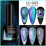 Load image into Gallery viewer, LILYCUTE 7ML 9D Cat Magnetic Gel Polish Set Semi Permanent Soak Off UV LED Glitter Nails Magnet Stick Black Gel Needed
