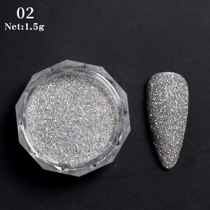 1 Box Hot Sale Iridescent Nail Powders Shiny Nail Glitters Dust Decorations For Nail Art Chrome Pigment DIY Accessories