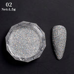 Load image into Gallery viewer, 1 Box Hot Sale Iridescent Nail Powders Shiny Nail Glitters Dust Decorations For Nail Art Chrome Pigment DIY Accessories
