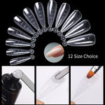 Load image into Gallery viewer, Acrylic Extension False Nail Tips Sculpted Full Cover Nail Tips Fake Finger UV Gel Polish Quick Building Mold Manicures Tool Set
