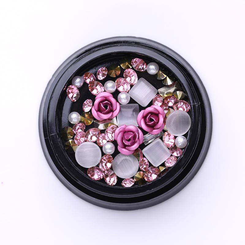 BORN PRETTY Nail Rhinestone Small Irregular Beads Mixed Color Stone Manicuring 3D Nail Art Decoration In Wheel Nails Accessories