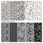 Load image into Gallery viewer, 10 Sheets Nail Transfer Foil Marble Nail Art Stickers Retro Pattern Nail Art Decals DIY Nails Accessories 4*100cm
