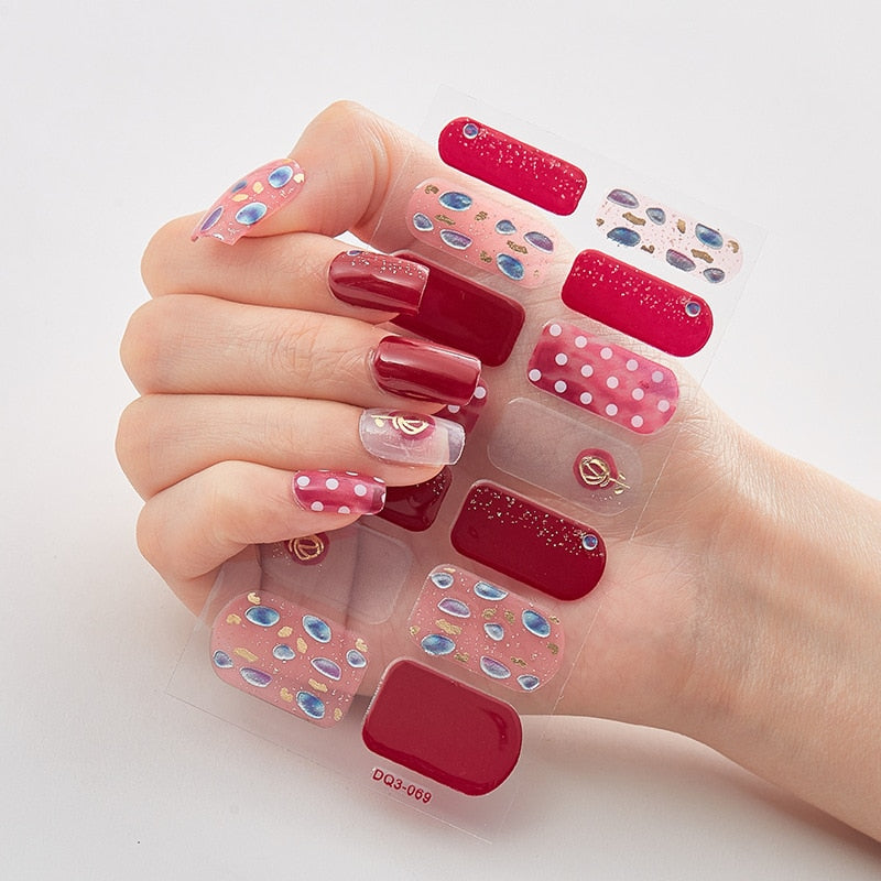 Two Sorts 0f Nail Stickers Glitter Series Novidades Designer Nail Decals Nails Art Decoration Nailart Sticker Nail Strips