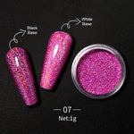 Load image into Gallery viewer, 1 Box Hot Sale Iridescent Nail Powders Shiny Nail Glitters Dust Decorations For Nail Art Chrome Pigment DIY Accessories
