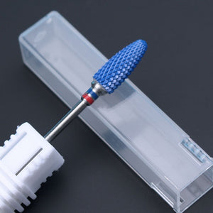 Ceramic Milling Cutter Manicure Nail Drill Bits Electric Nail Files Pink Blue Grinding Bits Mills Cutter Burr Accessories