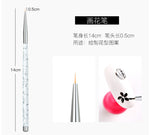 Load image into Gallery viewer, 3 Sets of nail brushes  Nail brushes Drawing lines UV gel brushes grid pens Nail decoration Manicure Accessories
