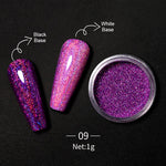 Load image into Gallery viewer, 1 Box Hot Sale Iridescent Nail Powders Shiny Nail Glitters Dust Decorations For Nail Art Chrome Pigment DIY Accessories
