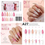 Load image into Gallery viewer, Makartt Acrylic Nail Kit, Press On Nails Set 240pcs Ballerina Nail Tips Full Cover Nude 4pcs Nail Glues 1pcs Nail File Fake Nail
