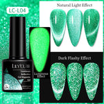 Load image into Gallery viewer, LILYCUTE 7ml 9D Reflective Cat Magnetic Gel Nail Polish Glitter Vernis Semi Permanent Soak Off Magnetic UV Gel Nail Art Gel
