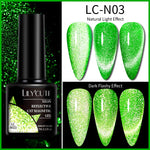 Load image into Gallery viewer, LILYCUTE 7ml 9D Reflective Cat Magnetic Gel Nail Polish Glitter Vernis Semi Permanent Soak Off Magnetic UV Gel Nail Art Gel
