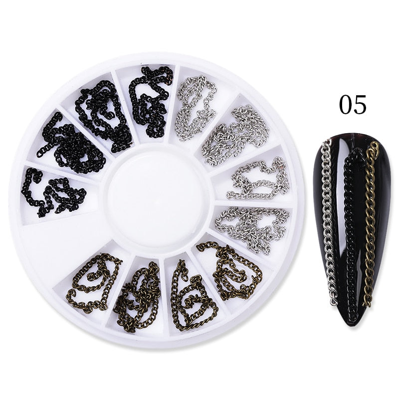 BORN PRETTY Nail Rhinestone Small Irregular Beads Mixed Color Stone Manicuring 3D Nail Art Decoration In Wheel Nails Accessories