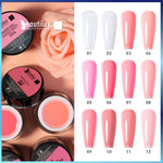 Load image into Gallery viewer, 1pc Builder Nail Art Gel UV LED Pink Nude Camouflage Milky Nail Extension Hard  Construction Gel Nail Polish 10g
