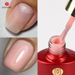 Load image into Gallery viewer, MSHARE Milky Pink Rubber Base Gel Glitter Camouflage Color Coat Nude Brown Soak Off Nails Gels Varnish Lacquer 10ml UV LED Gel
