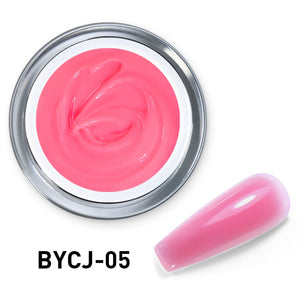 1pc Builder Nail Art Gel UV LED Pink Nude Camouflage Milky Nail Extension Hard  Construction Gel Nail Polish 10g