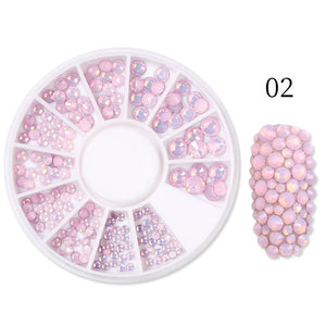 BORN PRETTY Nail Rhinestone Small Irregular Beads Mixed Color Stone Manicuring 3D Nail Art Decoration In Wheel Nails Accessories