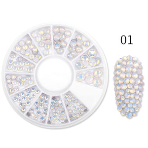 BORN PRETTY Nail Rhinestone Small Irregular Beads Mixed Color Stone Manicuring 3D Nail Art Decoration In Wheel Nails Accessories