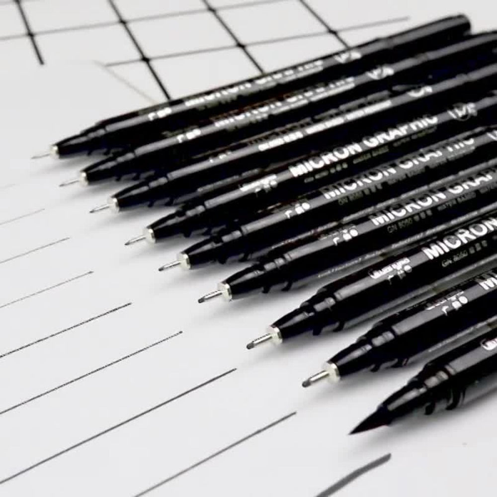 1pcs Nail Art Graffiti Pen Black Color UV Gel Polish Design Dot Painting Detailing Pen Brushes DIY Nail Art Adorn Tools