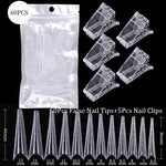 Load image into Gallery viewer, Acrylic Extension False Nail Tips Sculpted Full Cover Nail Tips Fake Finger UV Gel Polish Quick Building Mold Manicures Tool Set
