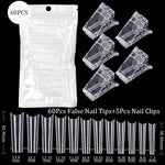 Load image into Gallery viewer, Acrylic Extension False Nail Tips Sculpted Full Cover Nail Tips Fake Finger UV Gel Polish Quick Building Mold Manicures Tool Set
