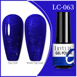 Load image into Gallery viewer, LILYCUTE 7ml 9D Reflective Cat Magnetic Gel Nail Polish Glitter Vernis Semi Permanent Soak Off Magnetic UV Gel Nail Art Gel
