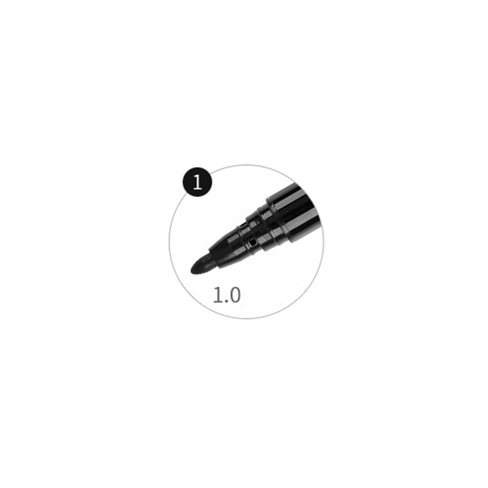 1pcs Nail Art Graffiti Pen Black Color UV Gel Polish Design Dot Painting Detailing Pen Brushes DIY Nail Art Adorn Tools